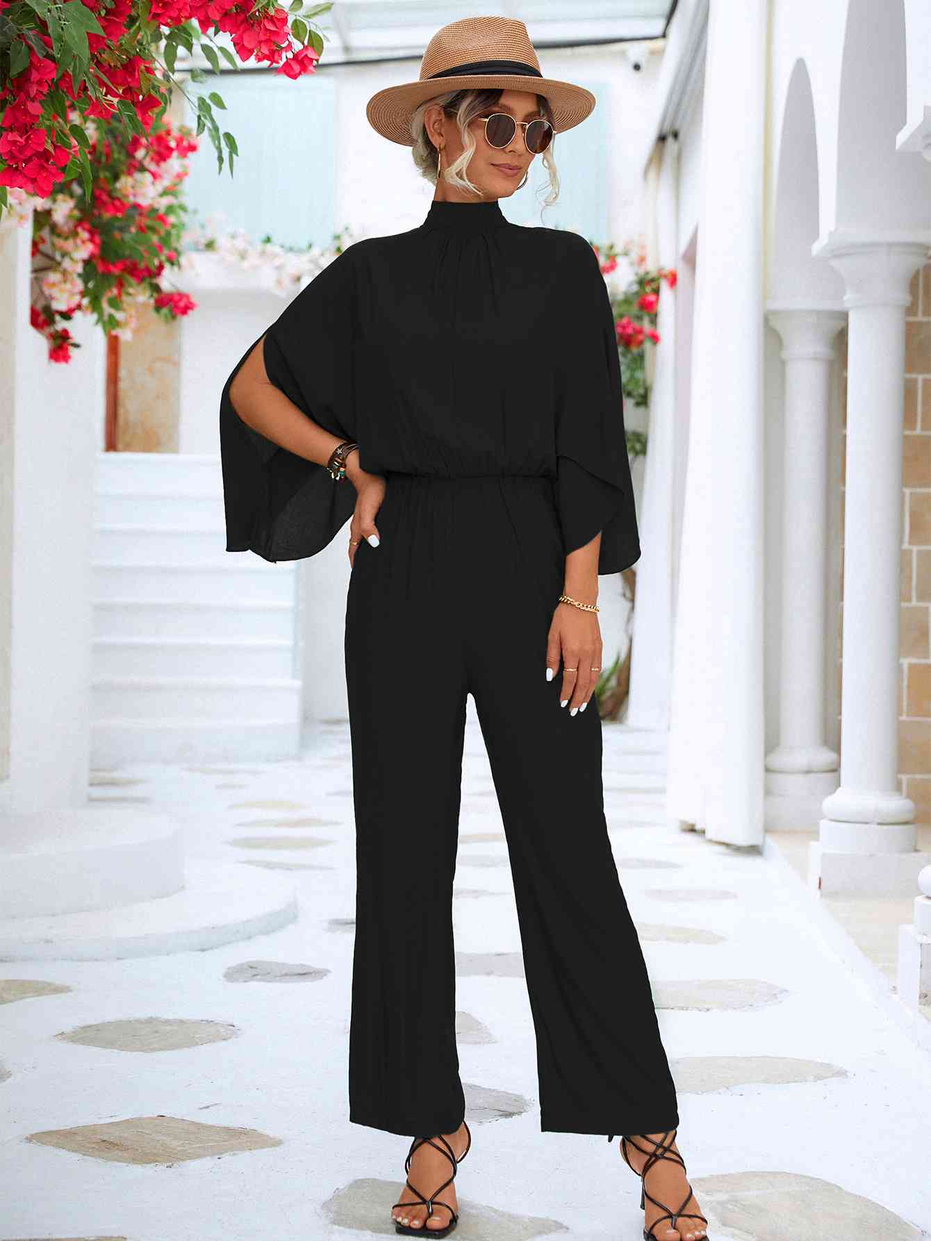 Wenzel - Tuta con Collo Alto e Dettaglio da Annodare Elegante
