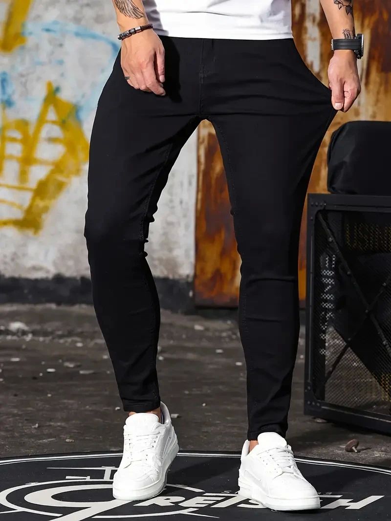 Linford - Jeans classici skinny elasticizzati per uomini