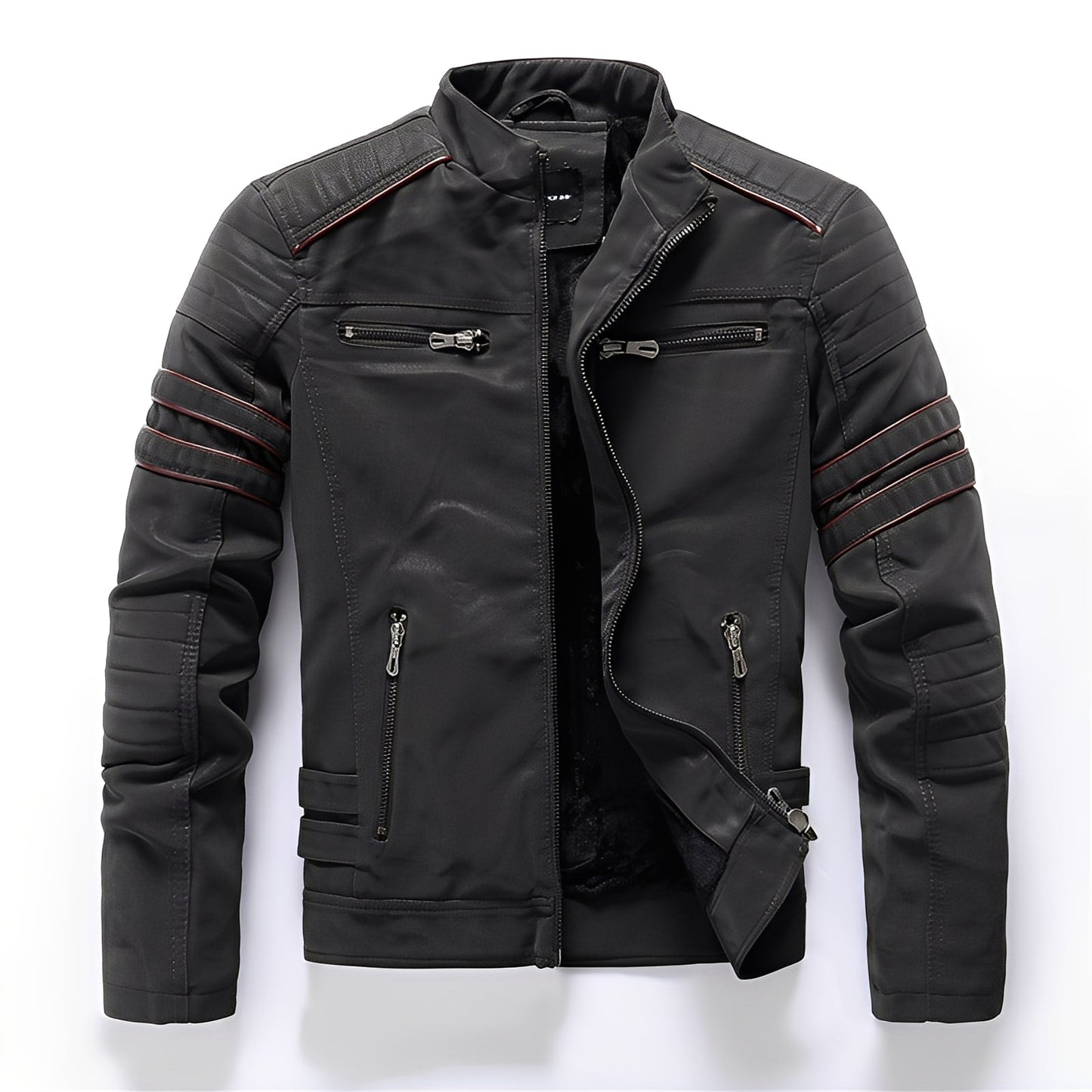 Dillan - Élégante veste en cuir de moto pour homme