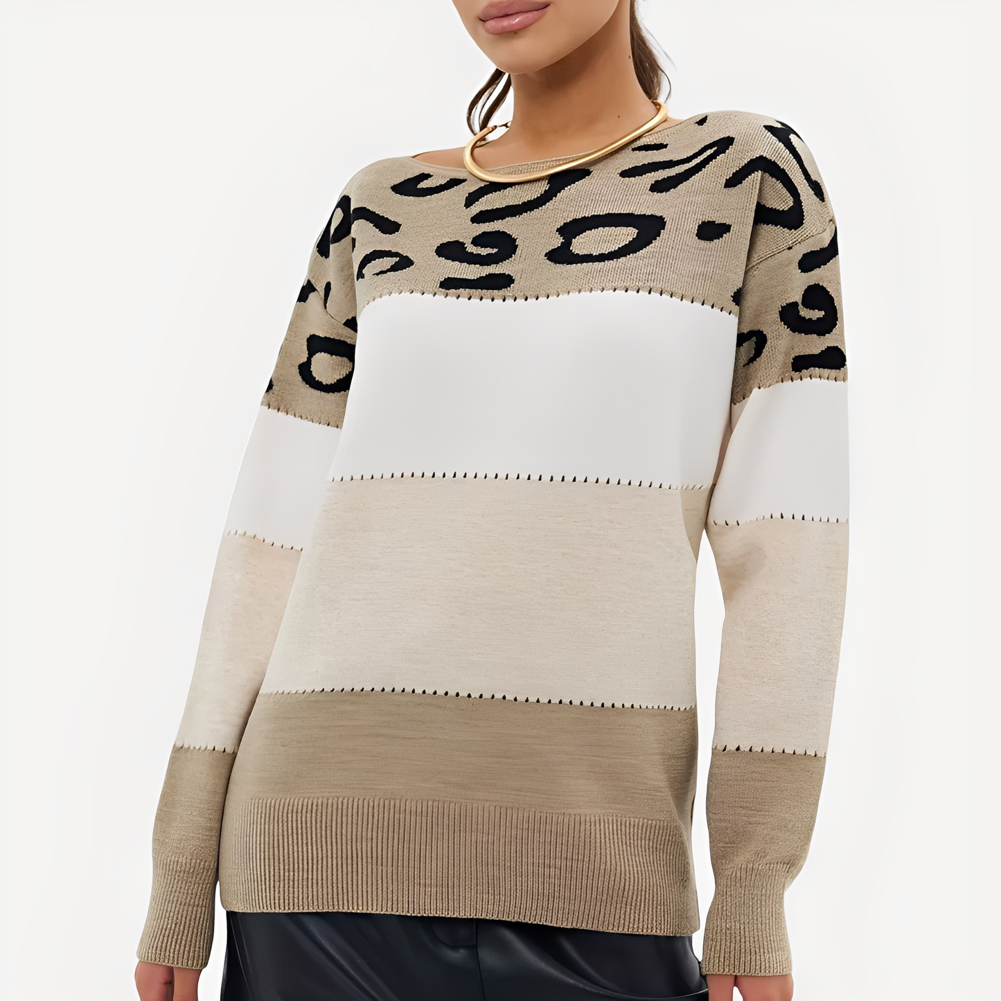 Anne - Maglione raffinato con stampa per donne