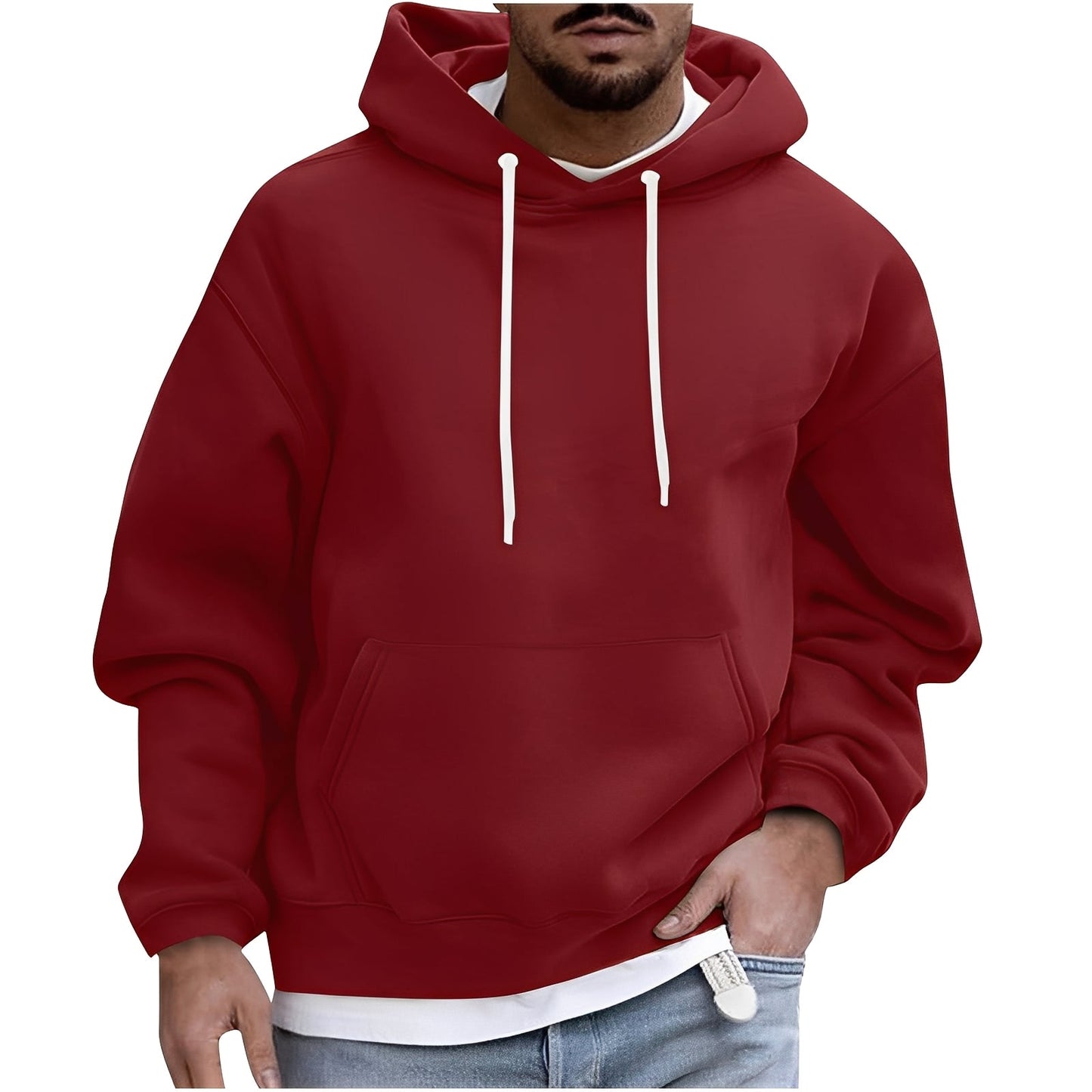Benson - Hoodie casual caldo per uomini