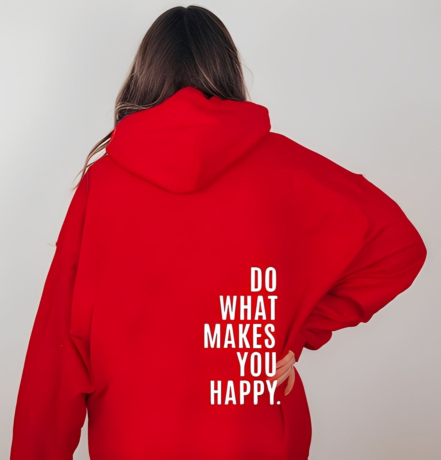 Adrienne - Felpa con cappuccio chic con scritta per donne