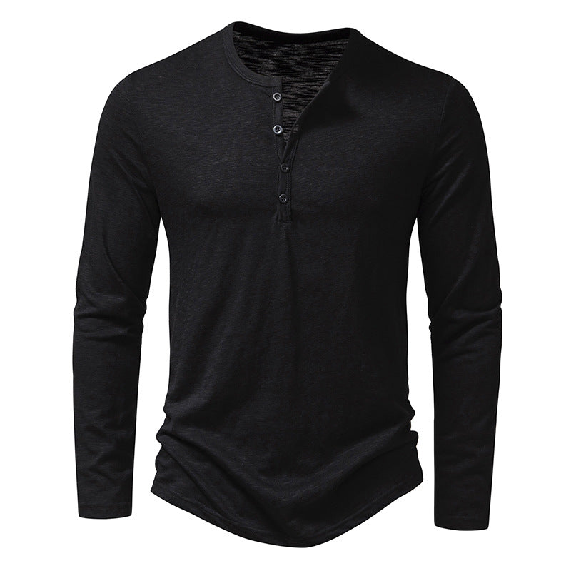Randall - Camicia casual da uomo a maniche lunghe con bottoni