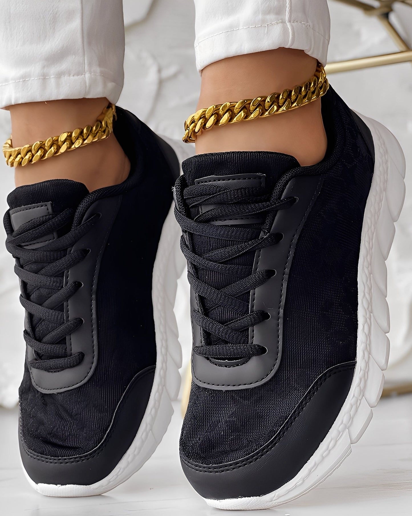 Elisabeth - Sneakers casual e traspiranti con disegno floreale per donne