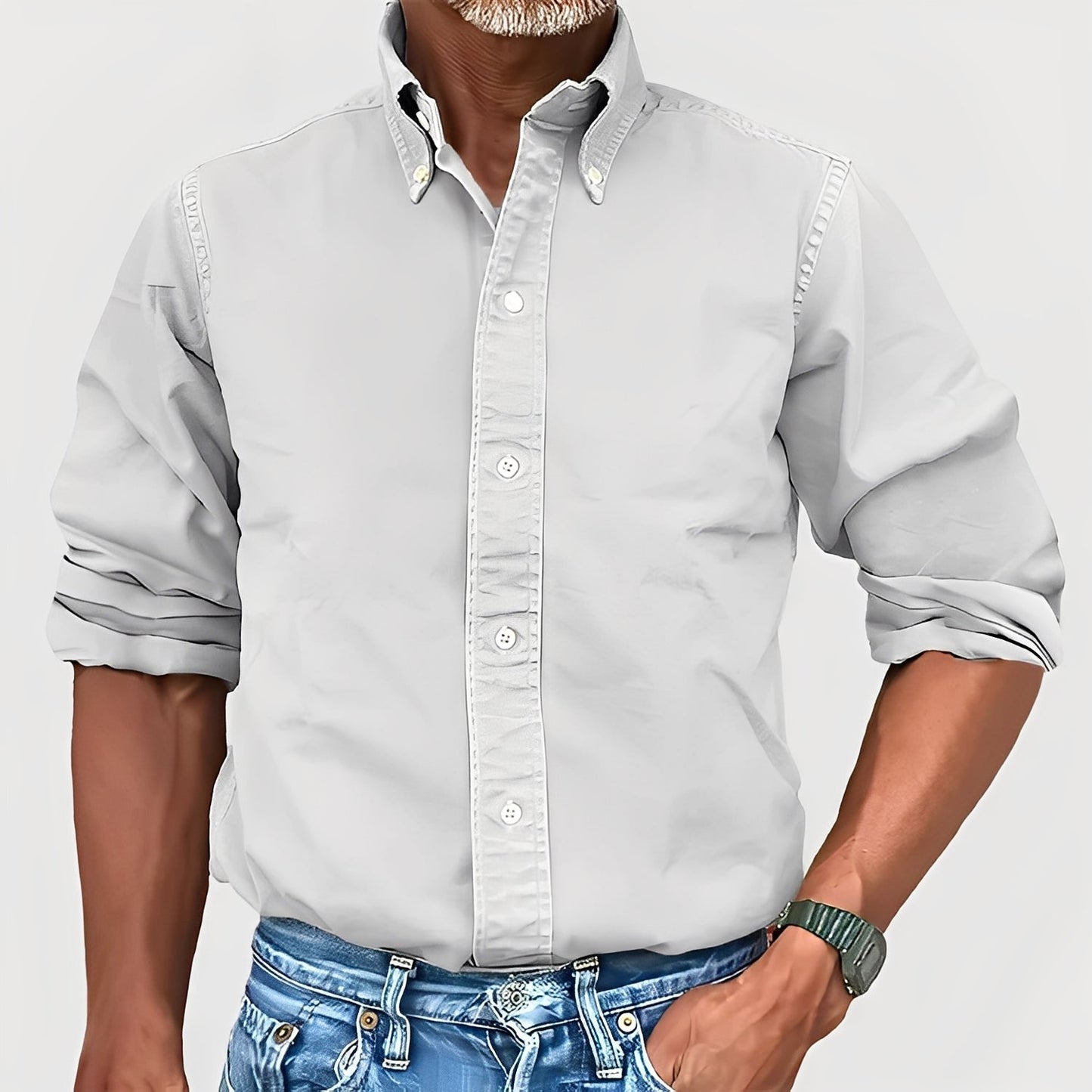 Martin - Camicia classica da uomo a maniche lunghe