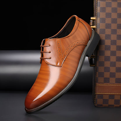 Beckham - Scarpe Eleganti Stringate in Stile Brogue per Uomini