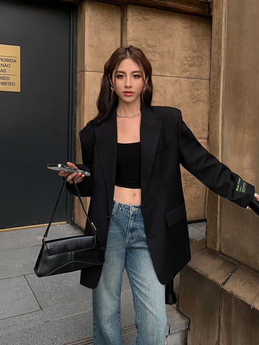 Shaye - Blazer ampio in stile tradizionale per donne