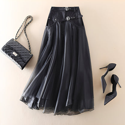 Emmeline - Gonna moderna di tulle patchwork per donne