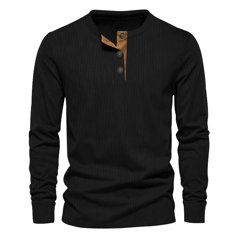 Dwaine - Camicia casual uomo in velluto a coste a maniche lunghe