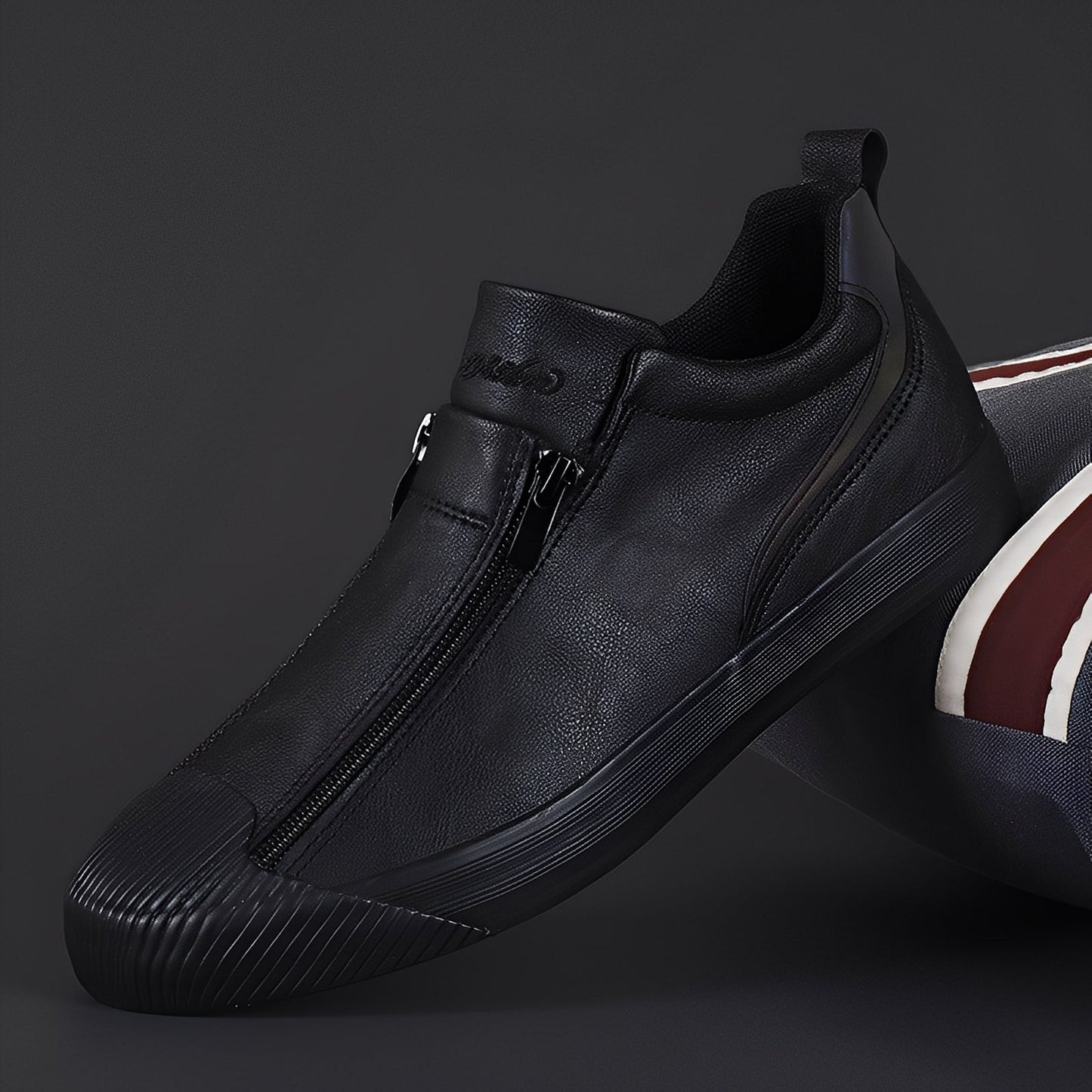 Jerred - Scarpe in Pelle Moderne con Zip per Uomo