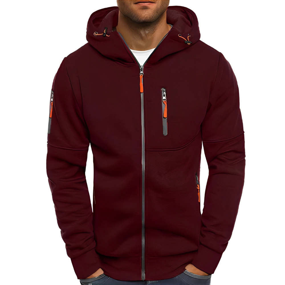 Miller - Giacca Casual con Cappuccio e Zip per Uomo