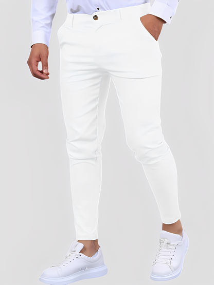 Shelton - Pantaloni aderenti stretch casual da uomo