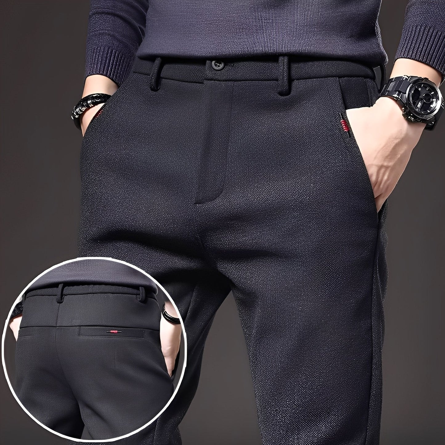 Roger - Pantaloni eleganti, taglio stretto per uomini