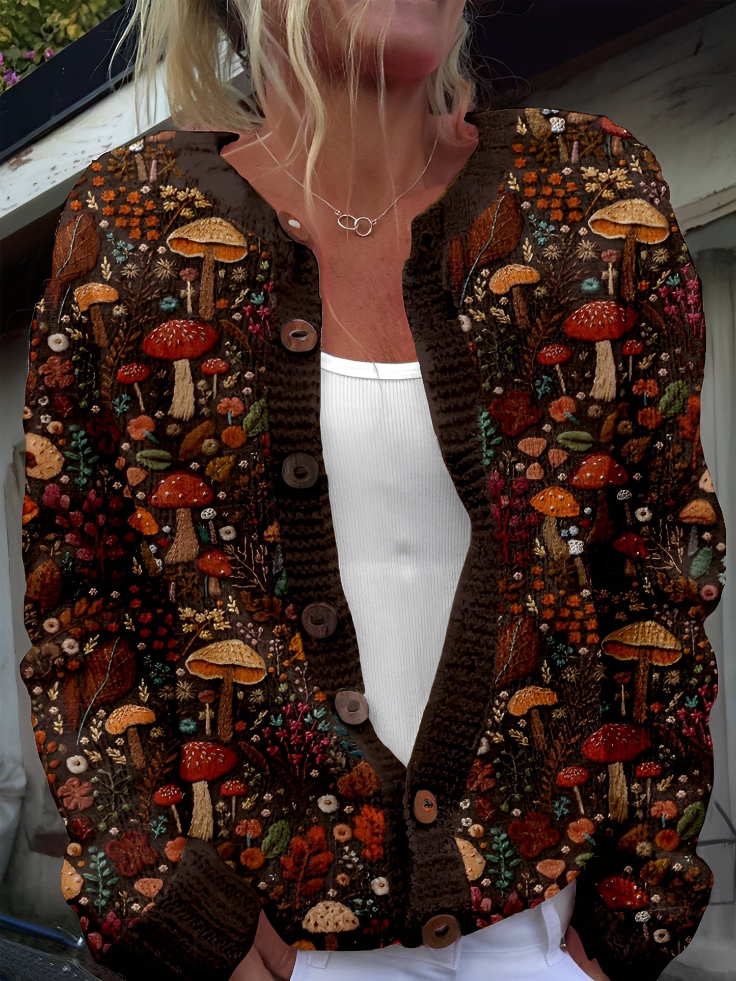 Kandace - Elegante Cardigan a Fiori per Donne