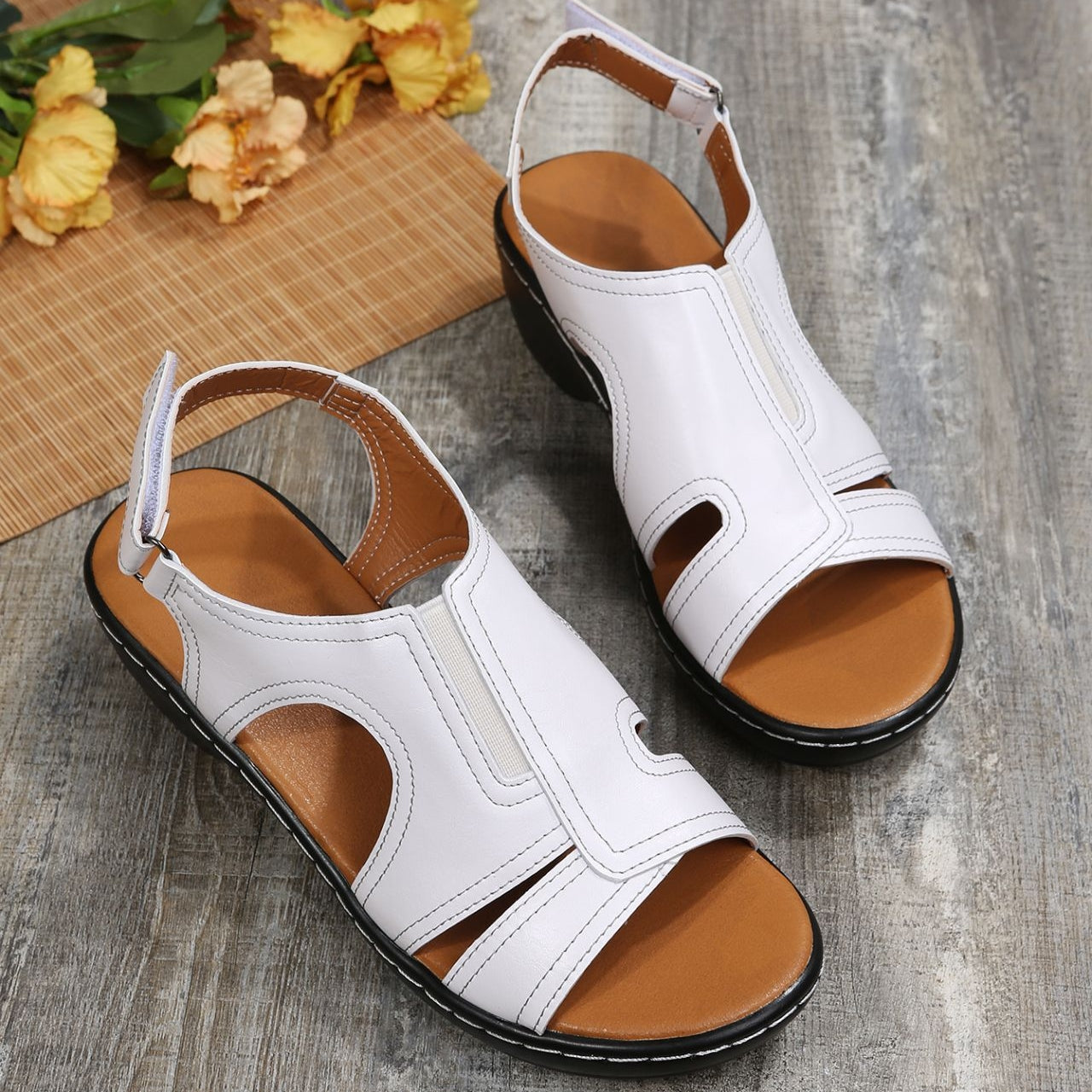 Duana - Sandali casual con tacco aperto per donne