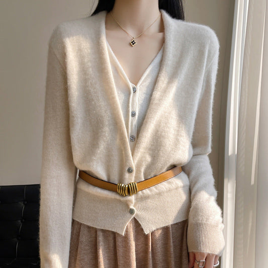 Jayleen - Maglione casual con bottoni per donne