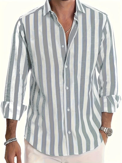 Harold - Camicia a Maniche Lunghe a Strisce Moderne