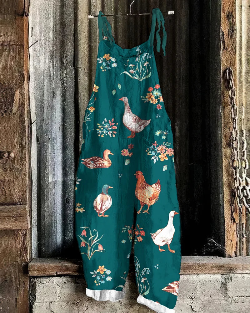 Sienna - Salopette con Stampa Animale dallo Stile Rilassato