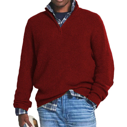 Constantine - Maglione Business Casual in Cashmere da Uomo con Zip