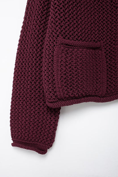 Jean - Giacca Tricot Vintage con Bottoni da Donna