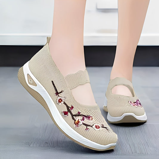 Jazmin - Scarpe casual ariose con ricamo per donne