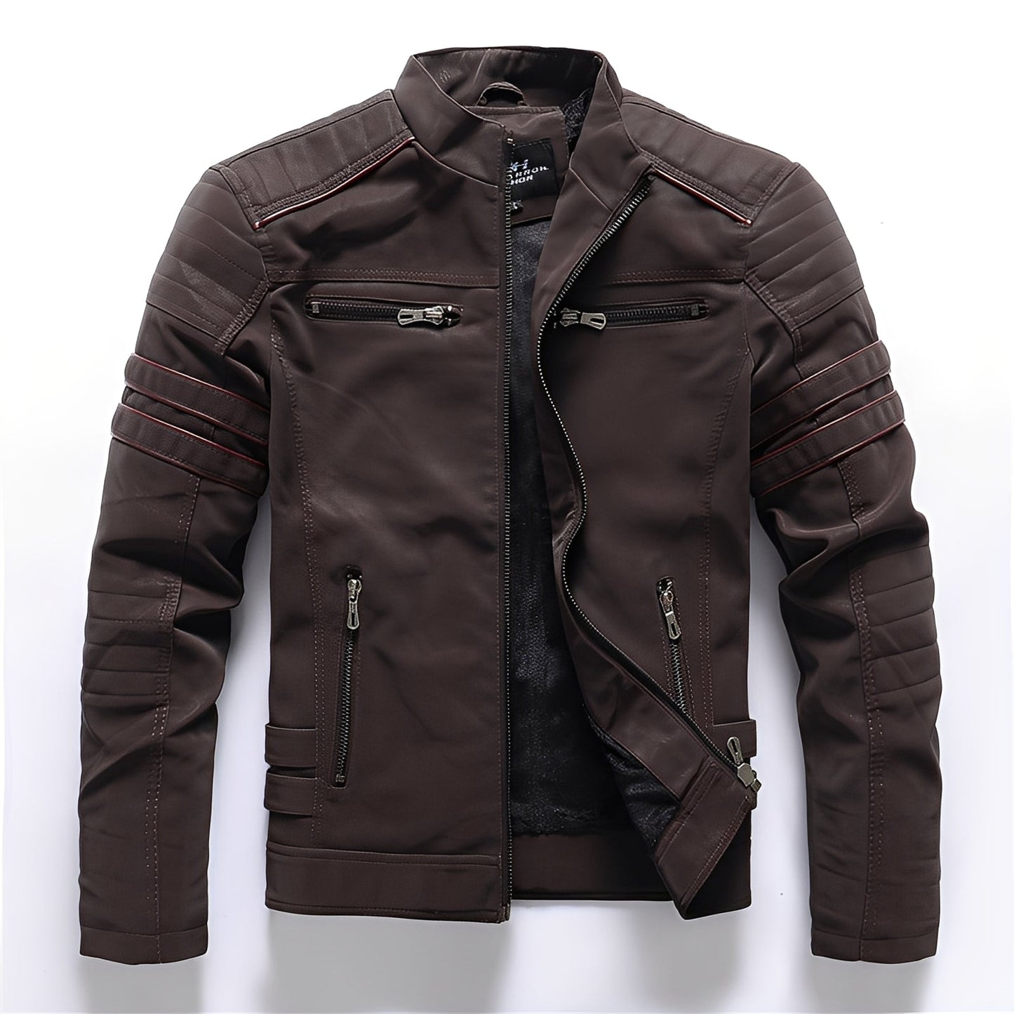 Dillan - Élégante veste en cuir de moto pour homme
