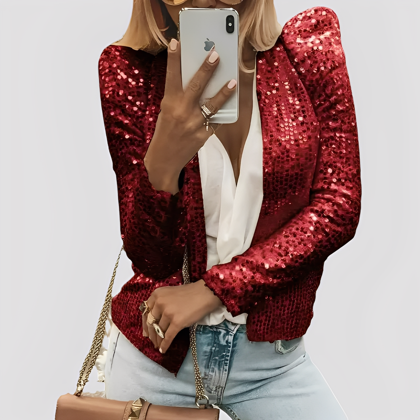 Shannen - Blazer Elegante con Lustrini per Donne