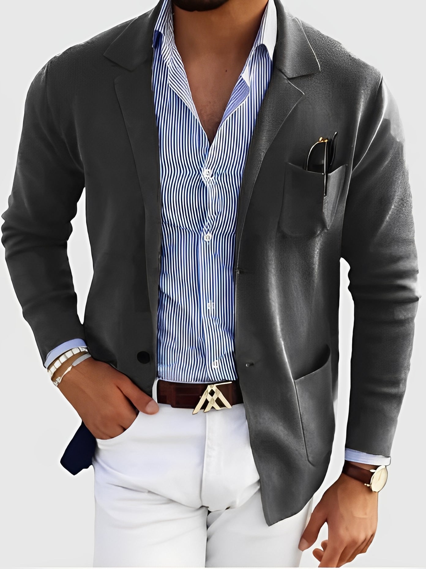 Darrin - Cardigan informale con tasche per uomini