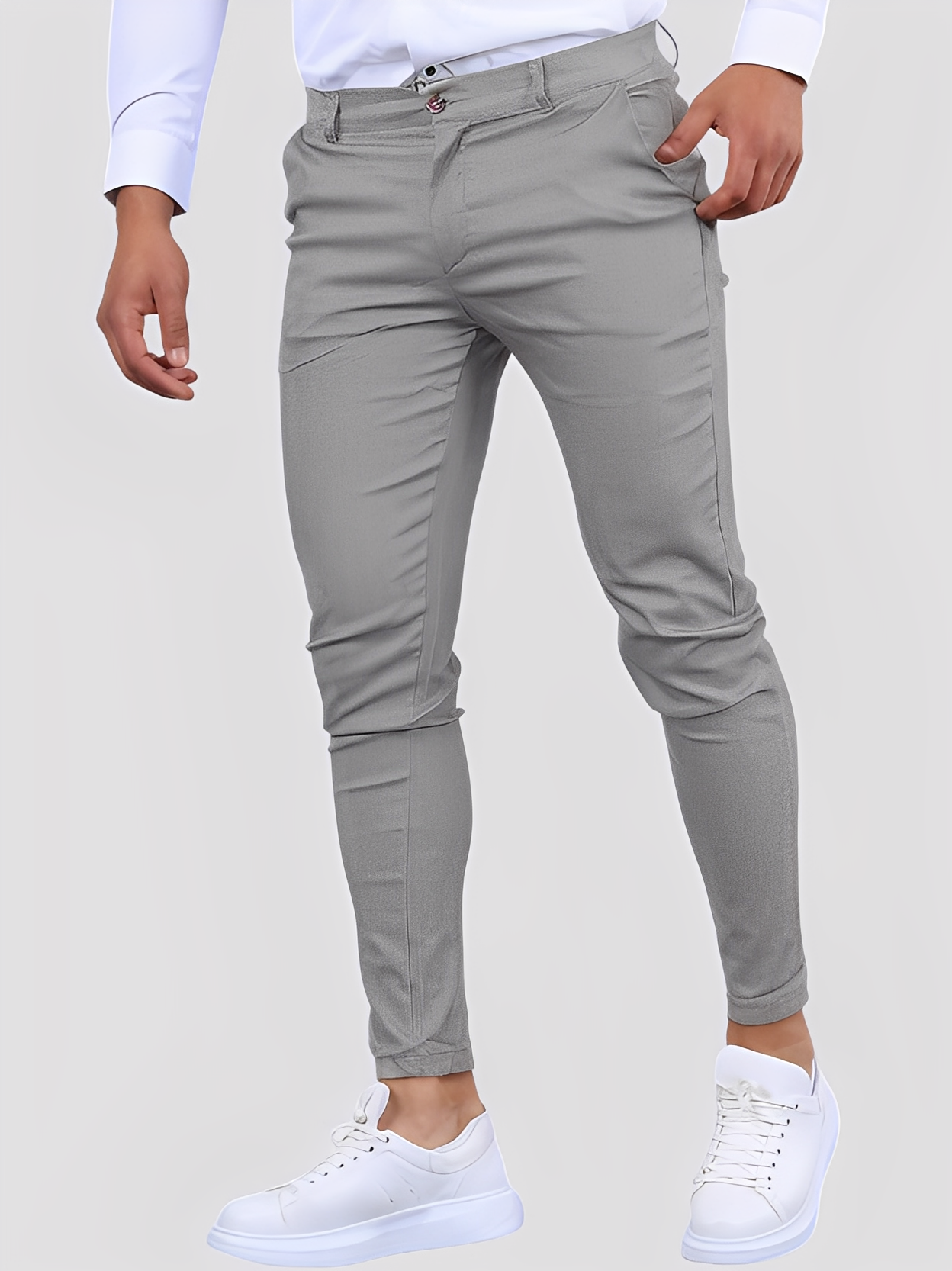 Shelton - Pantaloni aderenti stretch casual da uomo
