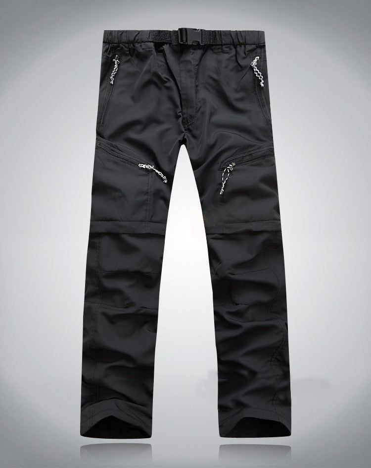 Derryl - Pantaloni elastici pratici Zip-Off per uomini