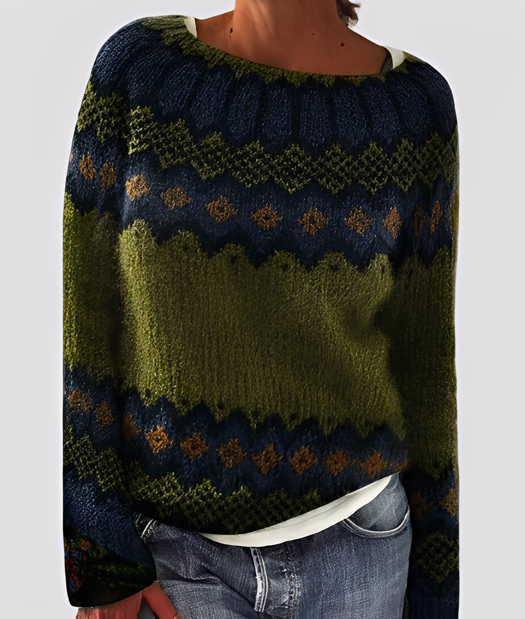 Christal - Raffinato maglione di lana dal design morbido per donne