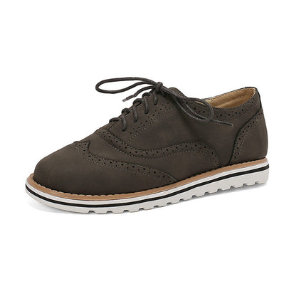 Gemma - Scarpe Derby casual in pelle scamosciata per donne
