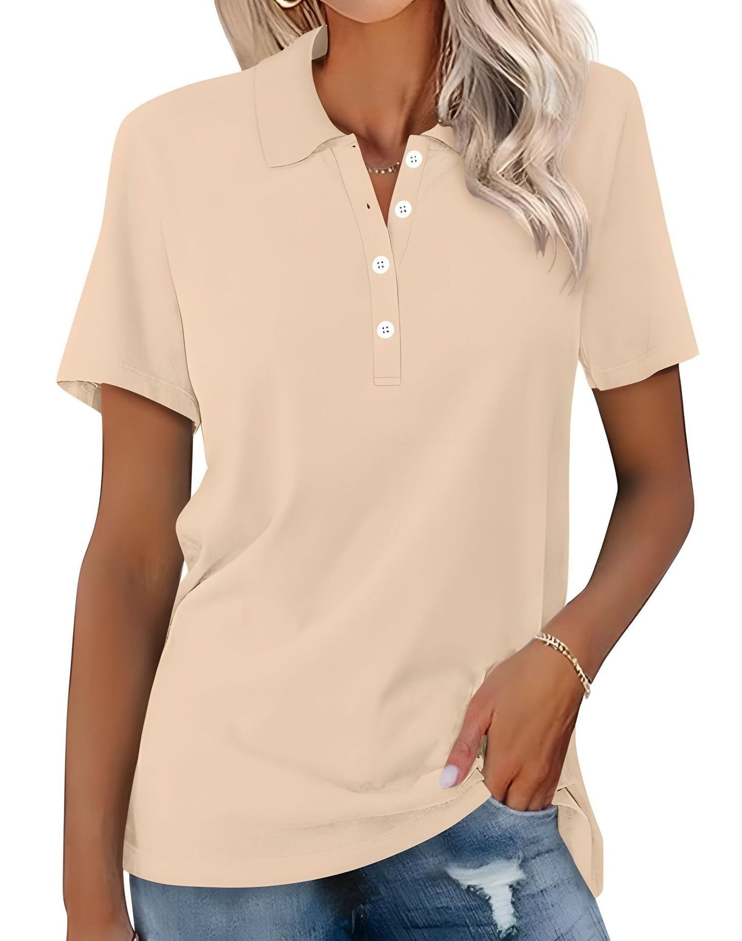 Stella - Polo casual aderente per donne