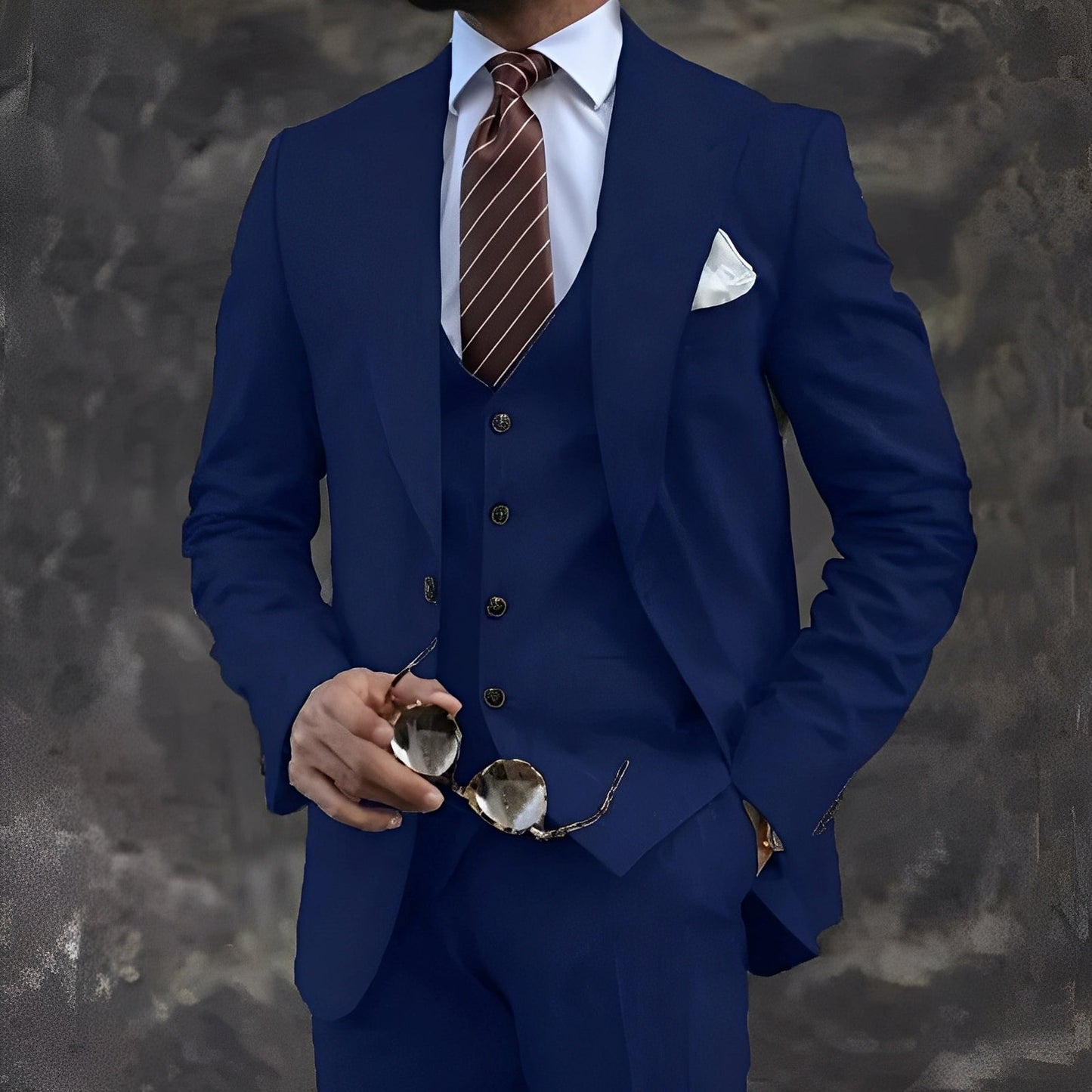 Cordell - Abito tre pezzi elegante e formale per uomini