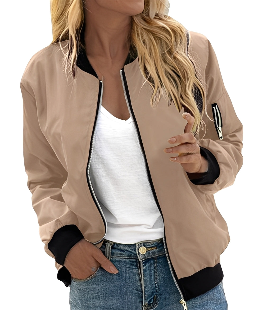 Angelle - Giacca bomber casual ed elegante per donne