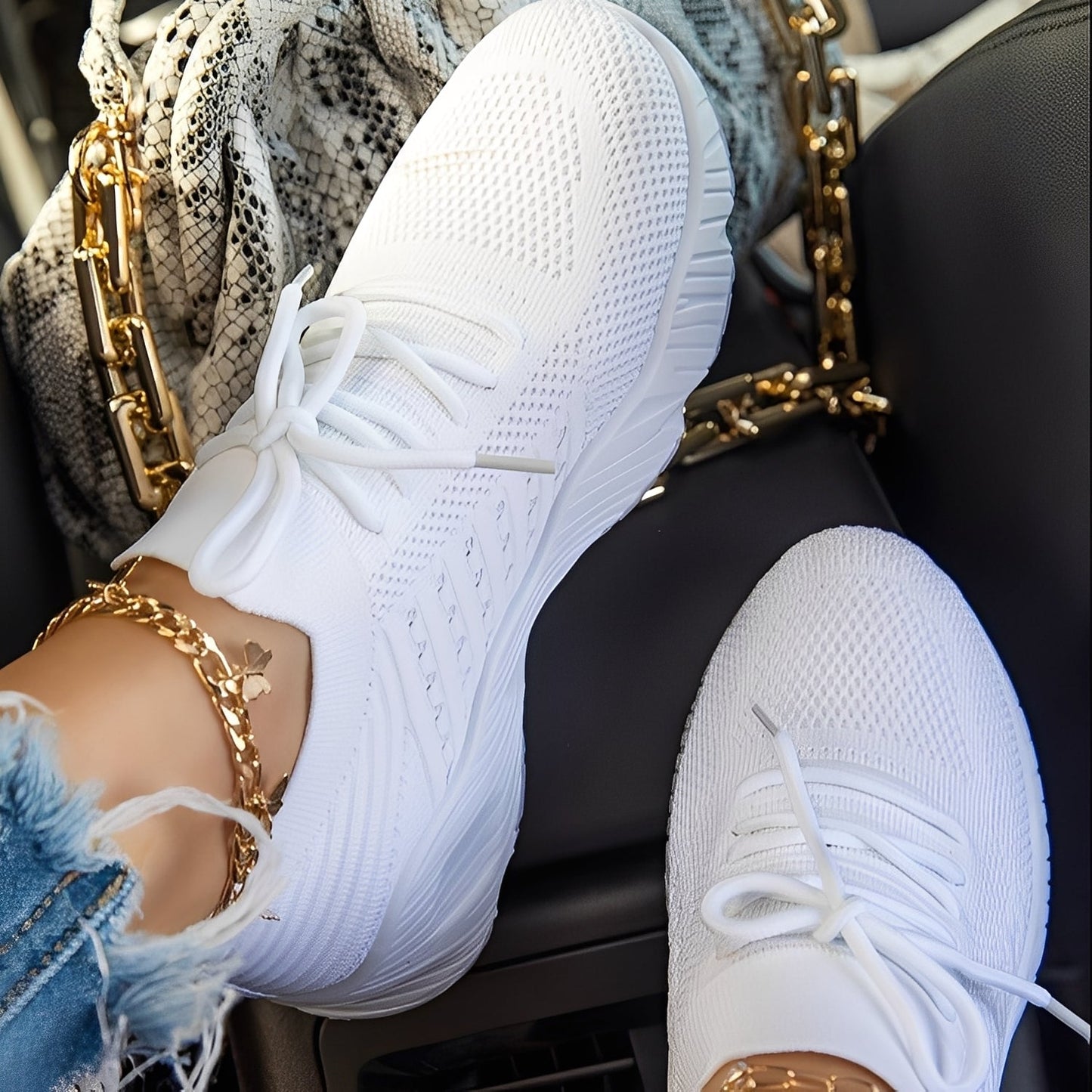 Eleanore - Scarpe casual da donna con spesse suole di gomma