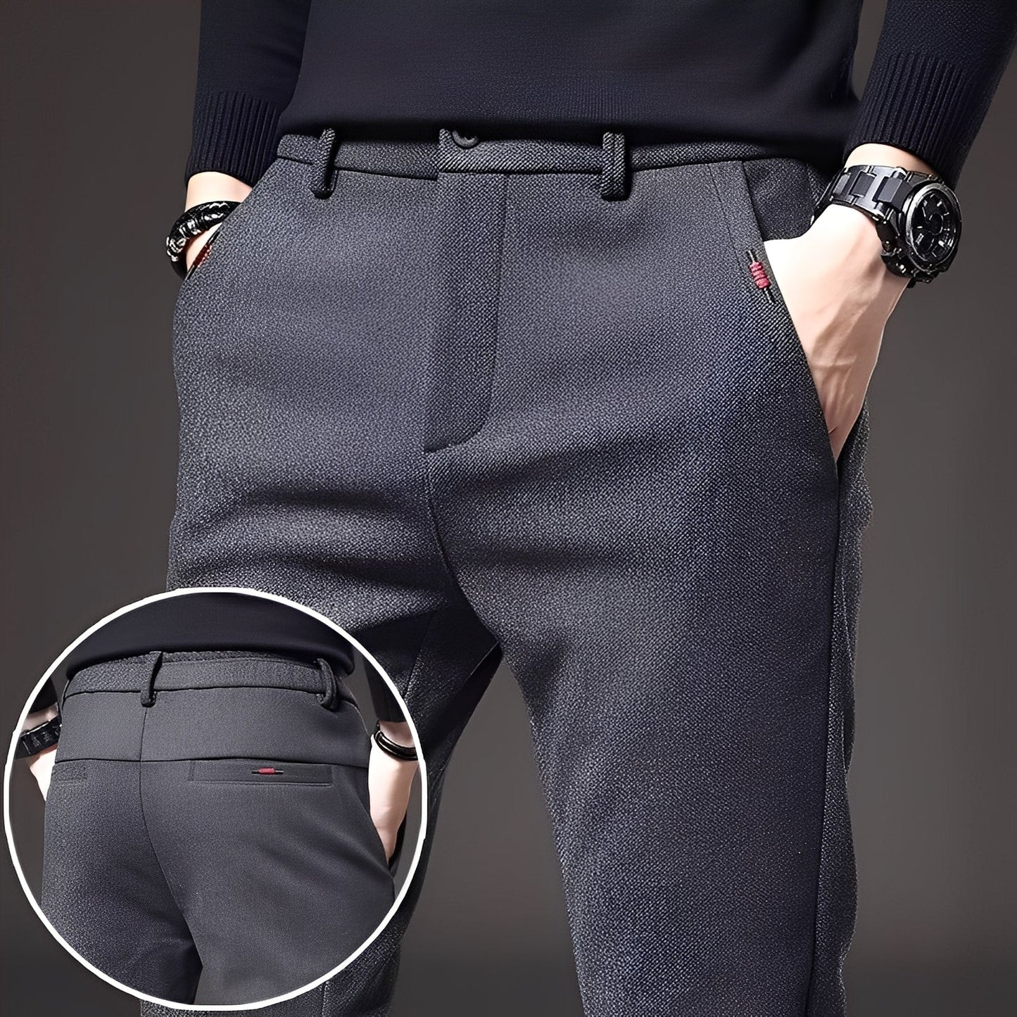 Roger - Pantaloni eleganti, taglio stretto per uomini