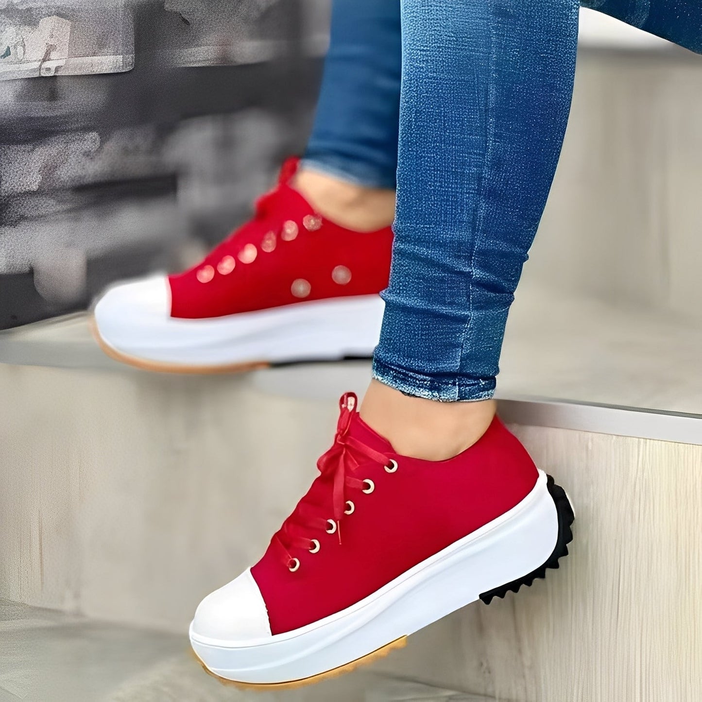 Mellony - Scarpe da donna con suole alte