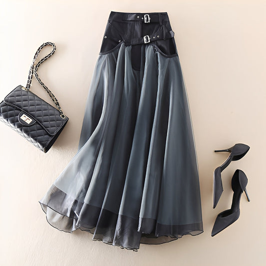 Emmeline - Gonna moderna di tulle patchwork per donne