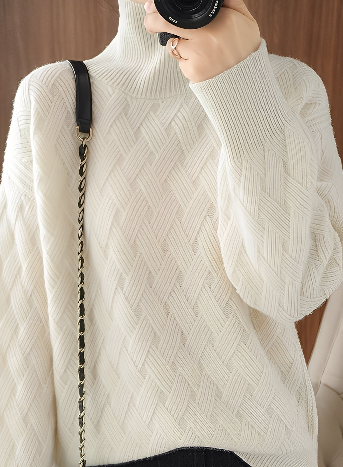 Ryanne - Maglione dolcevita in cashmere per donne