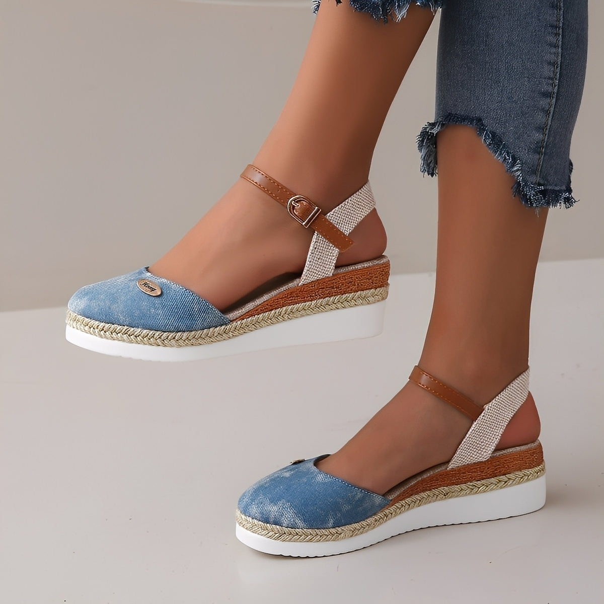 Elinor - Zeppe casual in canapa per donne