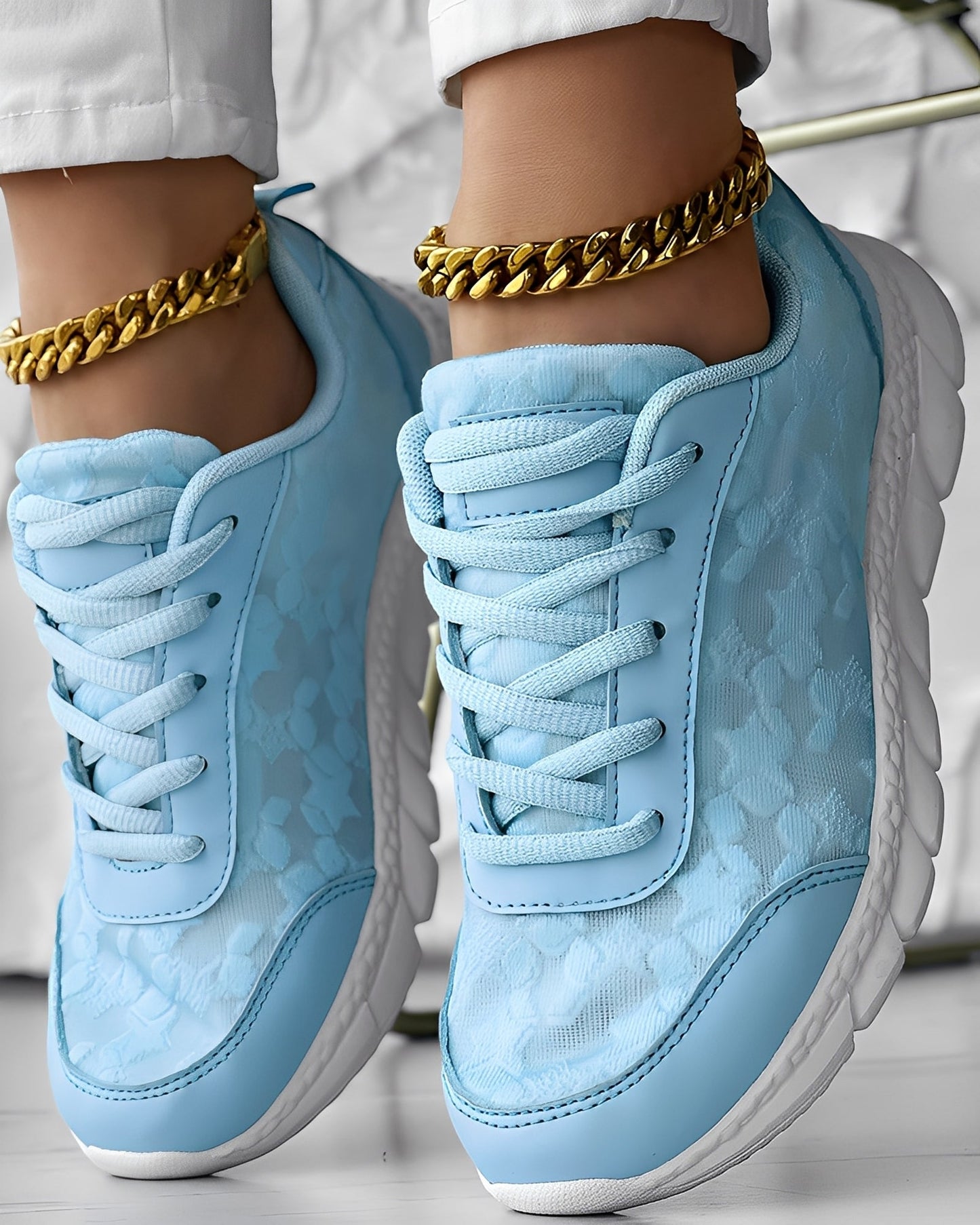 Elisabeth - Sneakers casual e traspiranti con disegno floreale per donne