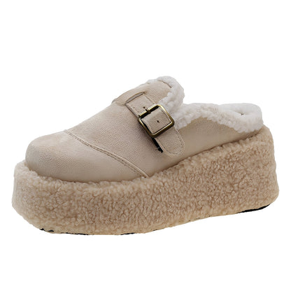 Gabriella - Scarpe eleganti con zeppa e interno in lana per donne
