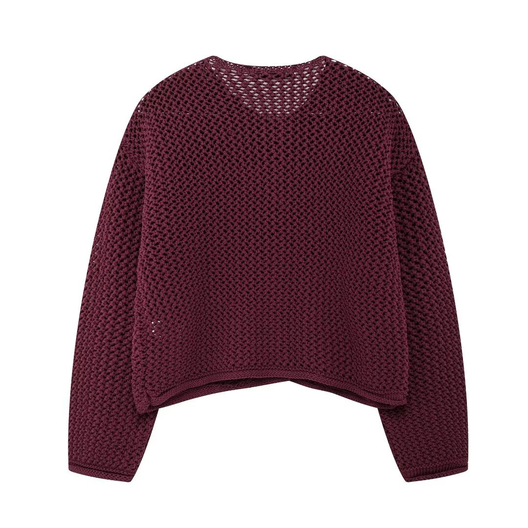 Jean - Giacca Tricot Vintage con Bottoni da Donna