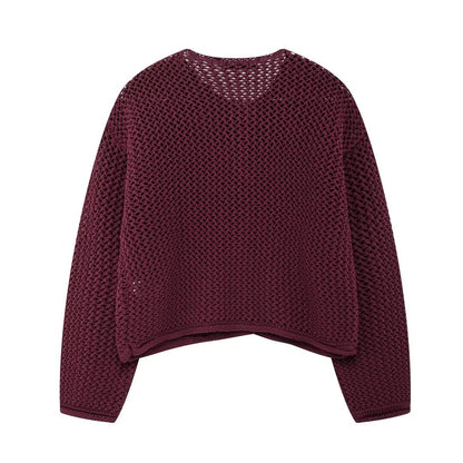 Jean - Giacca Tricot Vintage con Bottoni da Donna