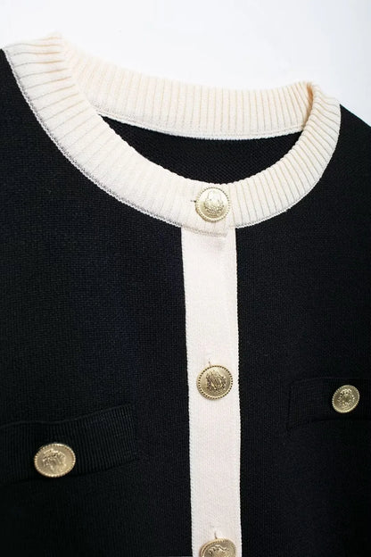 Vera - Cardigan Slim-Fit Chic Dorato