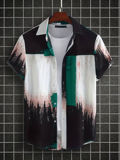 Kenneth - Camicia Casual a Maniche Corte con Stile Fresco