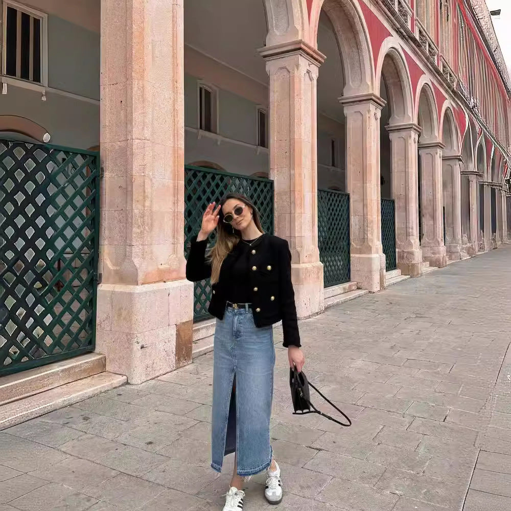 Rhian - Cappotto Corto in Lana per Ogni Occasione