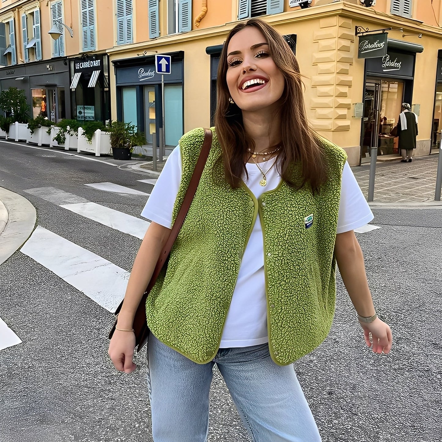 Vanessa - Gilet di pile informale per donne
