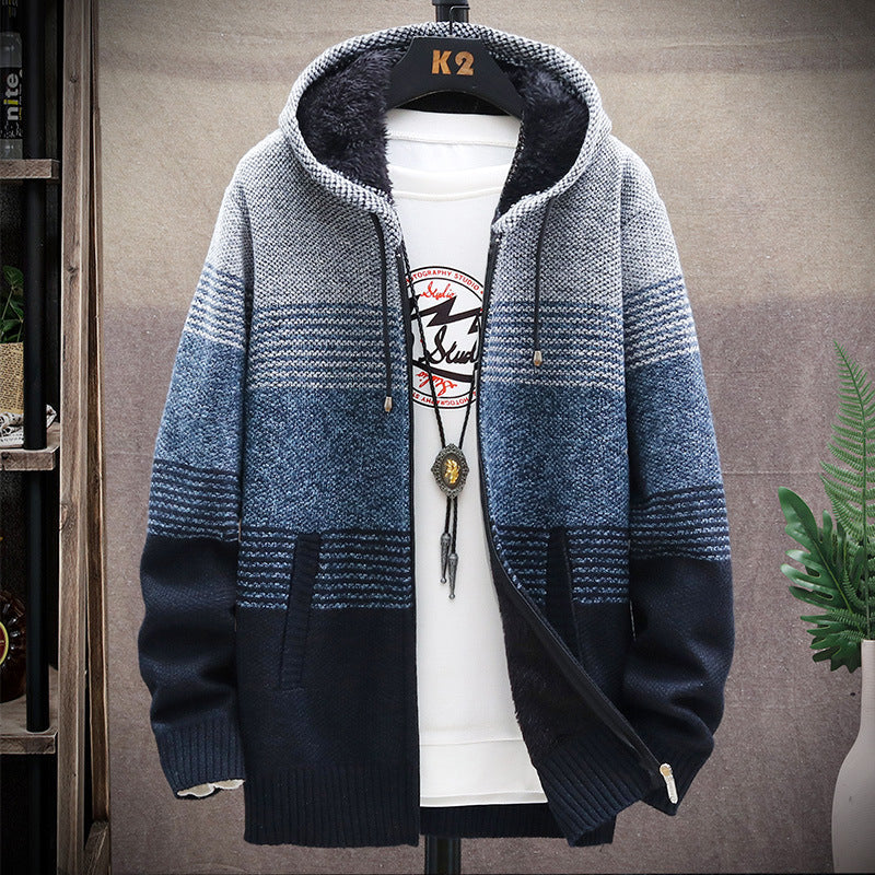 Dawson - Cappotto lungo casual con cappuccio per uomo